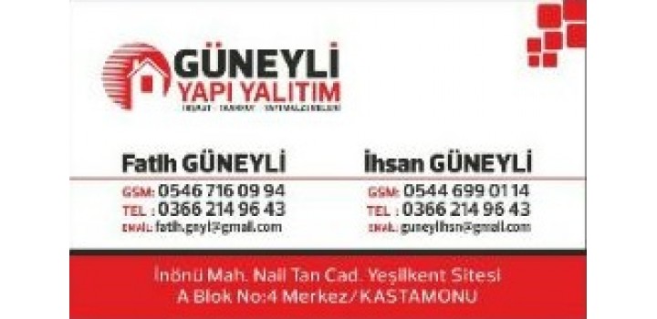 GÜNEYLİ YAPI YALITIM İNŞAAT - TAAHHÜT GÜNEYLİ YAPI YALITIM İNŞAAT - TAAHHÜT